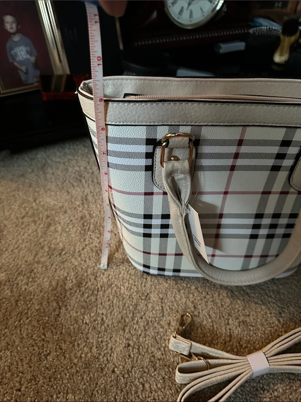 Small tote with strap